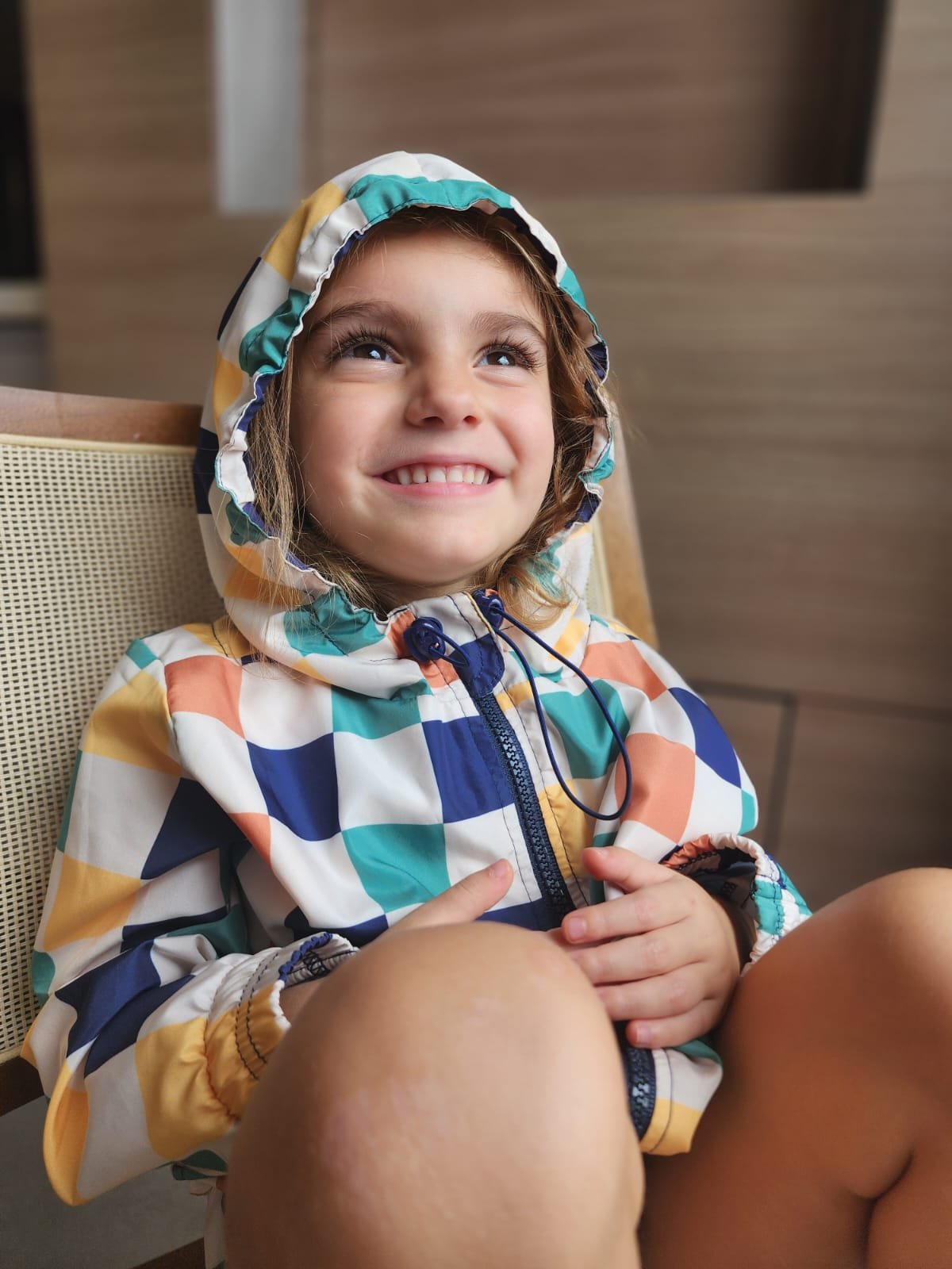 Jaqueta Infantil Vichy Olive Mah Sun Kids